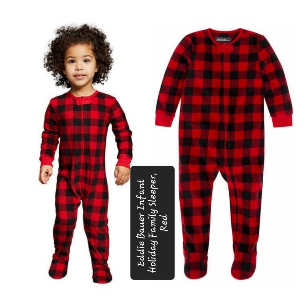 Eddie Bauer Infant Holiday Family Sleeper, Red